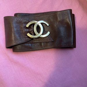 Vintage Authentic Lambskin chanel belt